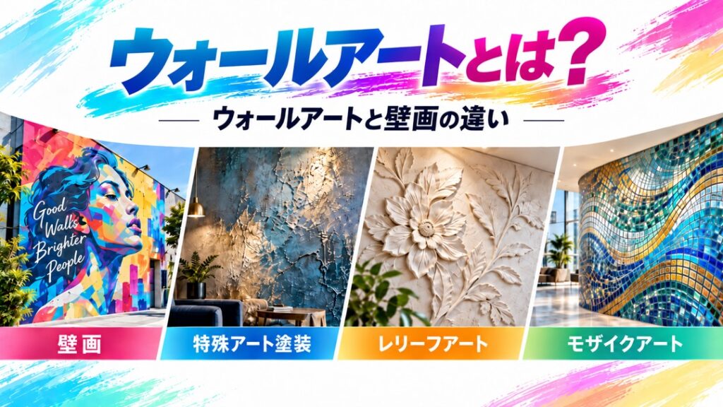 ウォールアートとは？ウォールアートと壁画の違い