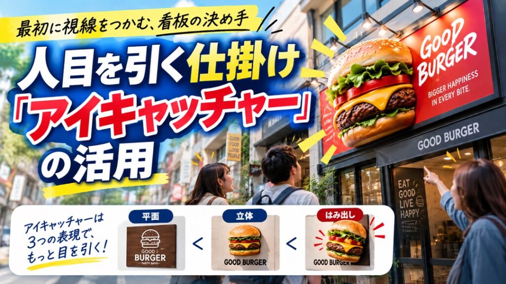 人目を引く仕掛け「アイキャッチャー」の活用