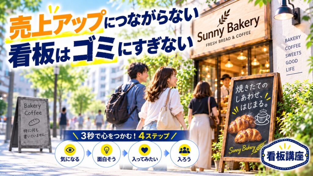 売上アップにつながらない看板はゴミにすぎない