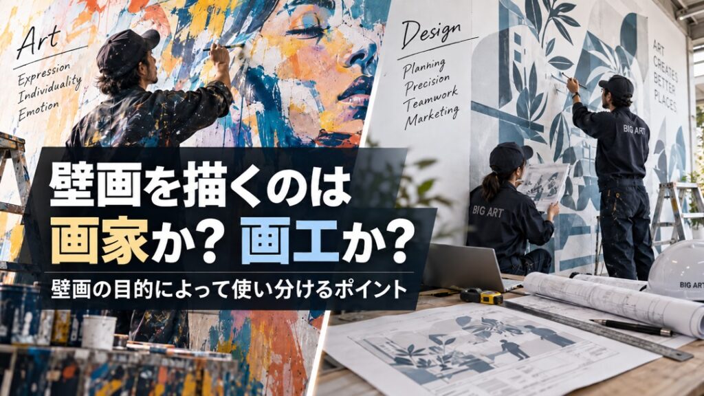 壁画を描くのは画家か？画工か？目的に見よって使い分けるポイント